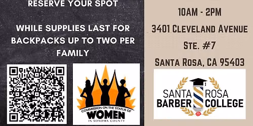 Haircuts & Backpacks with Angel Foundation of Sonoma County