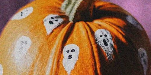 Halloween Pumpkin Painting at The Haunted Bookshop