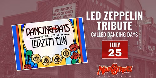 Led Zeppelin Tribute called Dancing Days | LIVE at Main Street Crossing