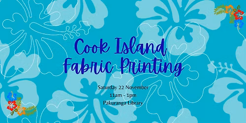 Cook Island Fabric Printing at Pakuranga Library