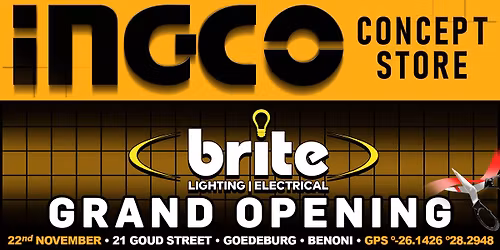Brite Lighting and Electrical INGCO Concept Store Grand Opening