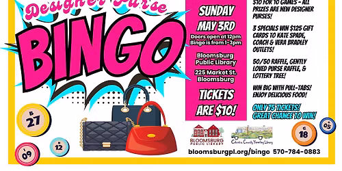 Designer Purse Bingo
