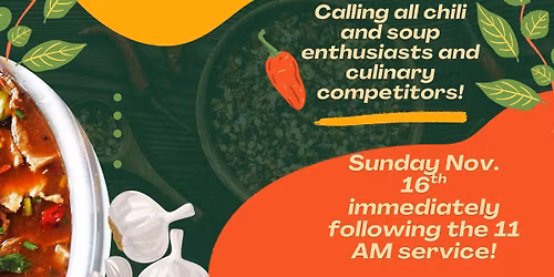 1st Annual Chili & Soup Cook-Off