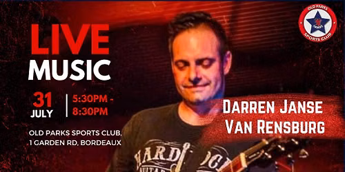 Live Music with Darren Janse Van Rensburg