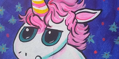Kids Summer Art Camp at Pinot's Palette | CrankyPants McUnicorn Face Painting & Craft
