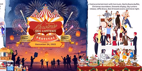 Christmas Sky Lantern Festival 2025 At Almeja Azul