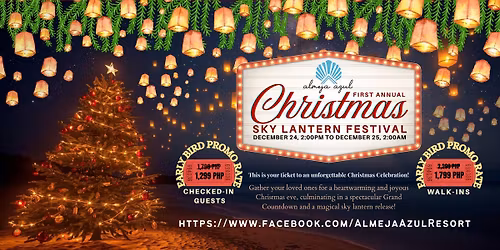 Christmas Sky Lantern Festival 2025 At Almeja Azul