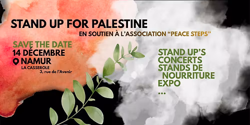 STAND UP FOR PALESTINE - \u00c9v\u00e8nement solidaire