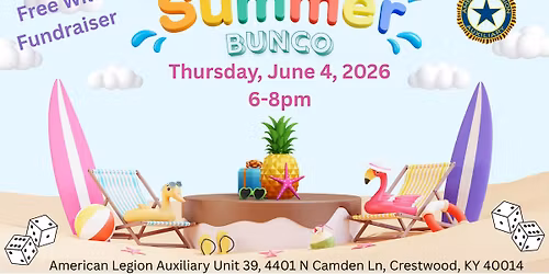 Summer Bunco at the Legion