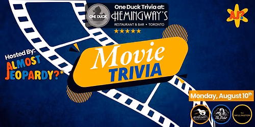 Movie Trivia Hosted by Almost Jeopardy?*