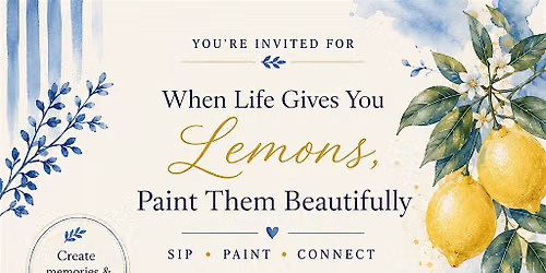 Sip & Paint - Lemon Art