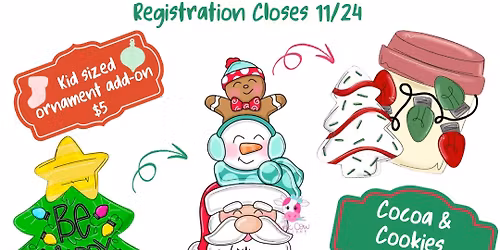 DPS STEAM+C Fundraiser: Sip Cocoa & Paint an Ornament set