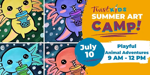 Kids Camp Day 5: Boba Axolotl with Boba Tea!