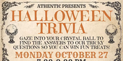 Halloween Trivia at Athentic Brewing