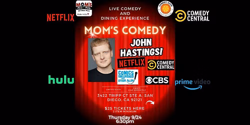 Comedy & Italian Dinner - San Diego 9\/24!