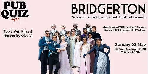 Pub Quiz Night on Bridgerton (TV Series): Questions in English & Turkish