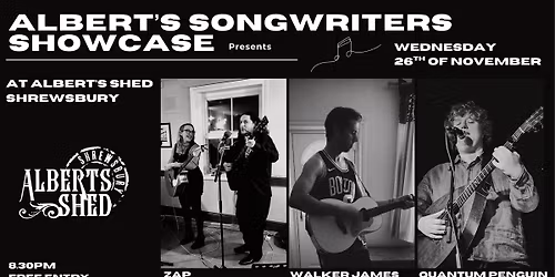 QUANTUM PENGUIN + WALKER JAMES + ZAP | Albert's Shed Shrewsbury