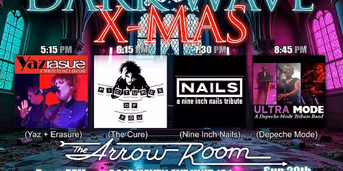 SUN 12/20/2026 SYNTH POP VS. DARK WAVE X-MAS at the Arrow Room, Rancho Cucamonga, CA! — The Arrow Room