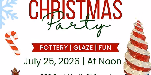 Spiral Christmas Tree Glazing Party