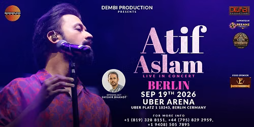 Atif Aslam Live in Concert \ud83c\udfb5 Borderless Tour Berlin \ud83c\udde9\ud83c\uddea