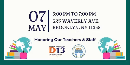Teacher & Staff Appreciation Event for District 13