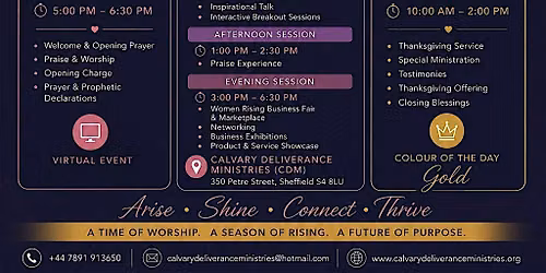 Calvary Deliverance Ministries Women of Purpose Annual Conference