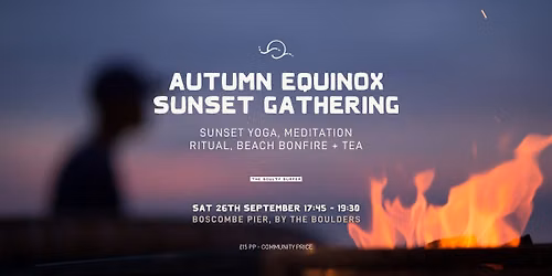 AUTUMN EQUINOX SUNSET BEACH GATHERING