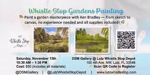 Whistle Stop Garden Painting