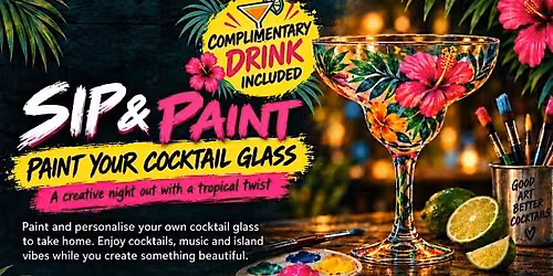 Sip & Paint Birmingham: Paint Your Own Cocktail Glass