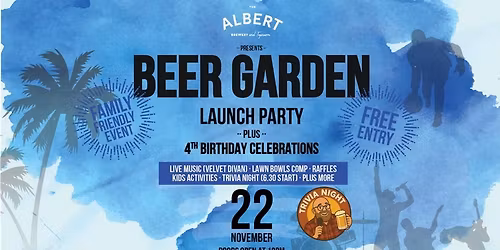 BEER GARDEN LAUNCH PARTY!