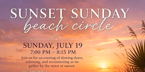 Sunset Sunday Beach Circle 