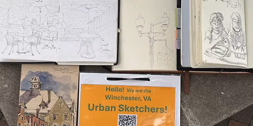Urban Sketch: Nocture at One Loudoun details coming