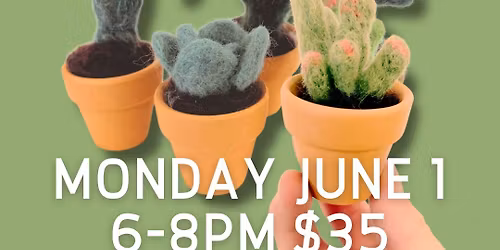 Needle Felted Mini Succulents
