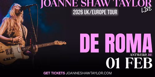 Joanne Shaw Taylor Live in Antwerp, BE on February 1st, 2026