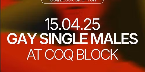 Thursday | Gay Men's Singles Mixer | Coq Block