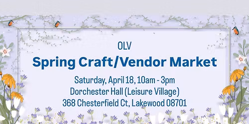 OLV Spring\/Craft\/Vendor Market