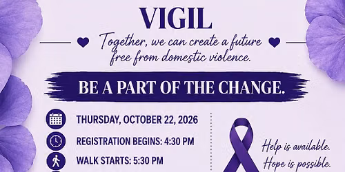 Walk to End Domestic Violence and Candelight Vigil