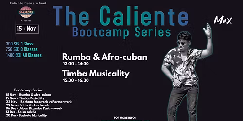 Caliente Bootcamp series - Rumba and Afro-cuban & Timba musicality