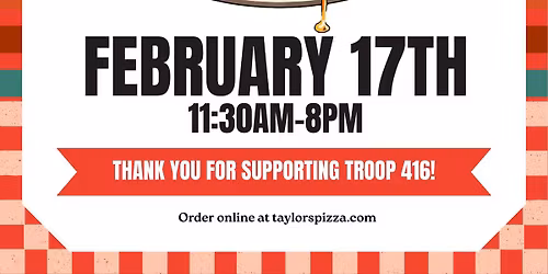 Taylor's Pizza House Fundraiser