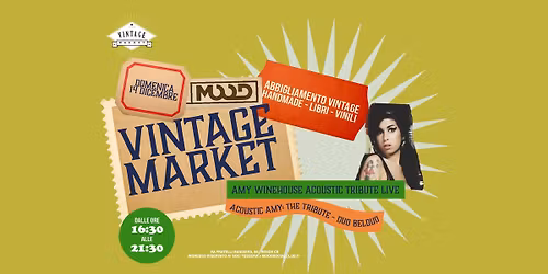 \u2605 VINTAGE MARKET \ud83c\udf99\ufe0f Live Amy Winehouse Tribute \ud83d\udccc MOOD Social Club - Rende (CS)