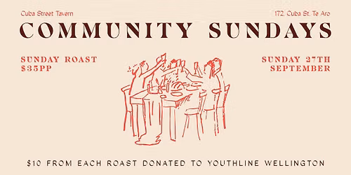 Community Sundays at the Tav - Youthline Wellington