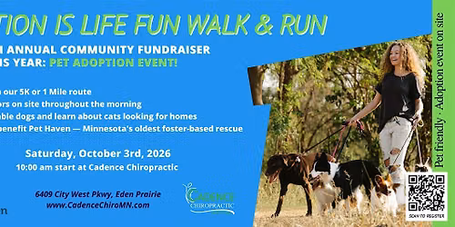 'Motion Is Life' 1M & 5K Walk\/Run & Pet Adoption Event
