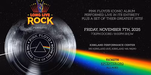 LONG LIVE ROCK performs PINK FLOYDS DARK SIDE OF THE MOON