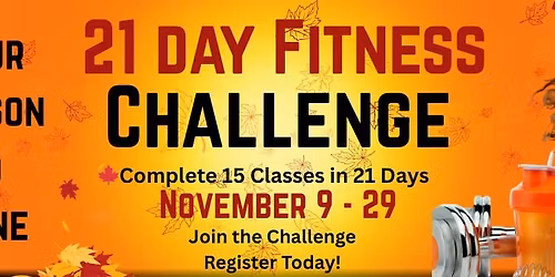 YOUR SEASON TO SHINE: Let's Move 21 Day Fitness Challenge