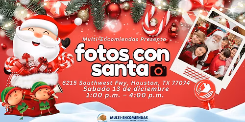 Fotos Gratis con Santa en Multi-Encomiendas Houston