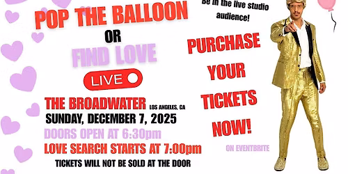 Pop the Balloon or Find Love LIVE with A Real One