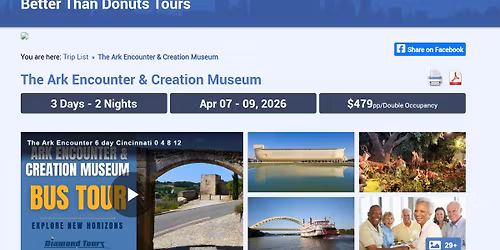 EXCITING ARK ENDOUNTER CREATION MUSEUM & RIVERBOAT EXPERIENCE!