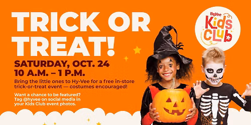 Trick or Treat at Hy-Vee \ud83c\udf83