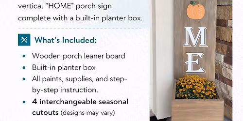 Home Planter Porch Leaner