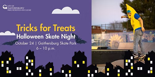 \ud83c\udf83 Tricks for Treats - Halloween Skate Night \ud83d\udef9